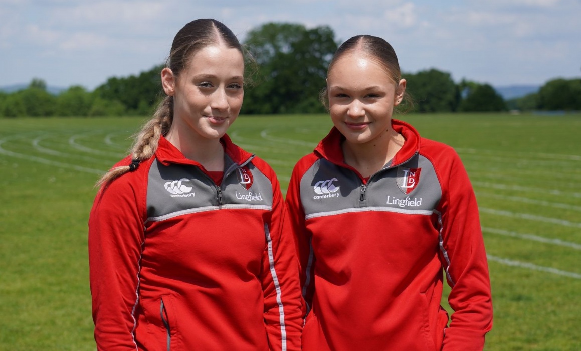 Ruby and Sophia , year 9 netballers
